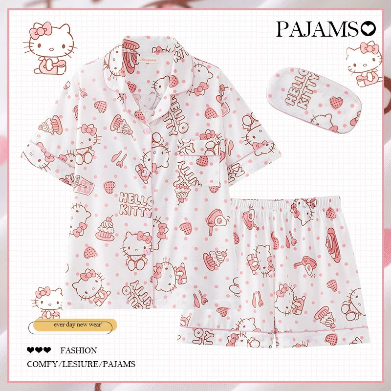 Pink HelloKitty Summer Cotton Pajama