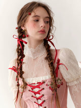 Strawberry Tale Lace-Up Corset