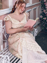 Regency Romance Lace Dress