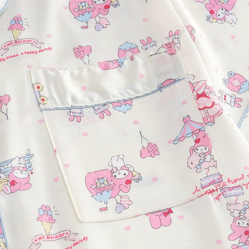 Happy Melody Ice Silk Summer Pajama