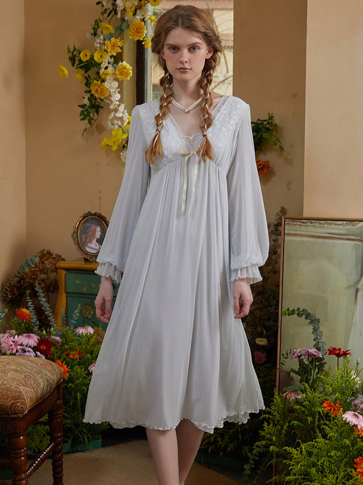 Moonlit Lace Nightgown