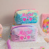 Plush Cute Meow Makeup Storage Bag