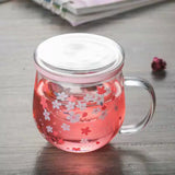 300ml Sakura Tea Infuse Glass Cup