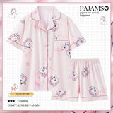 Mary Cat Summer Ice Silk Pajama