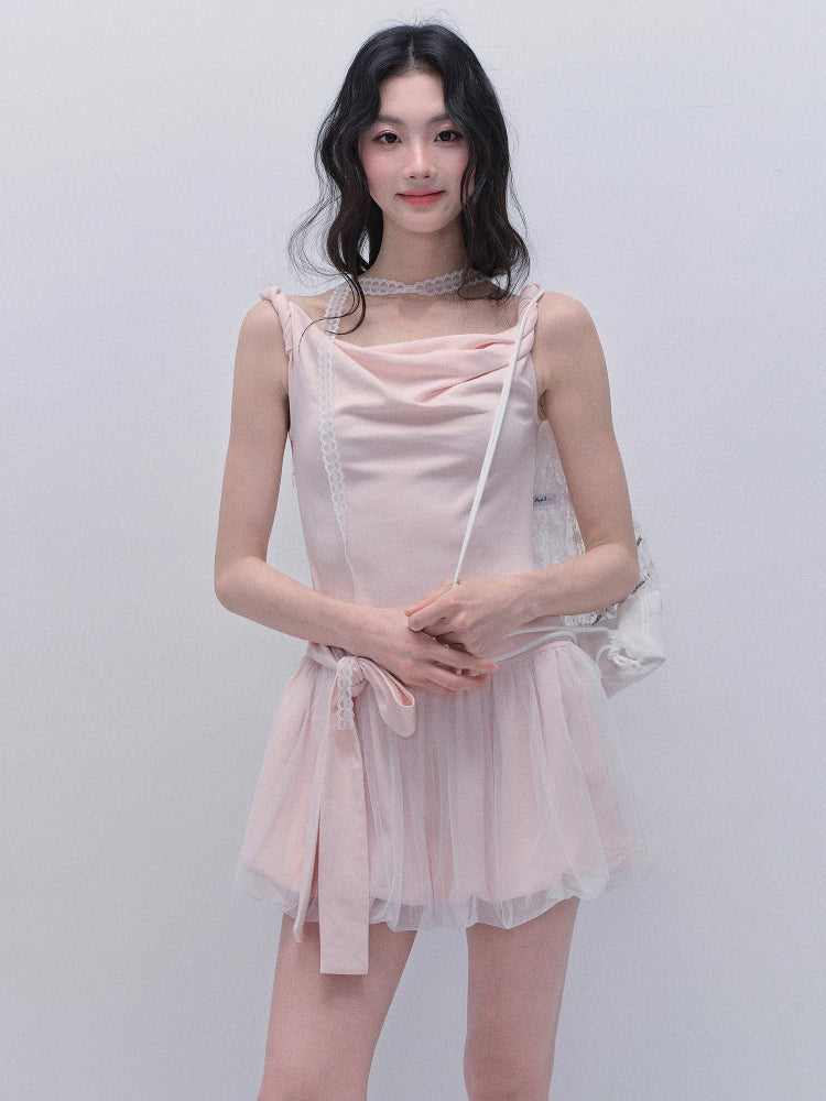 Rosé Ruffle Fairy Dress