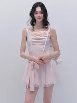 Rosé Ruffle Fairy Dress