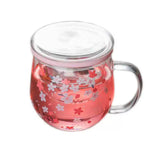 300ml Sakura Tea Infuse Glass Cup