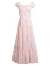 Rosy Whisper Tulle Dress