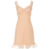 Peach Bloom Ruffle Dress