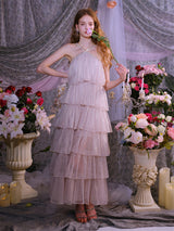 Romantic Moonlit Glow, Tiered Glitter Dress