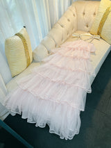 Romantic Moonlit Glow, Tiered Glitter Dress