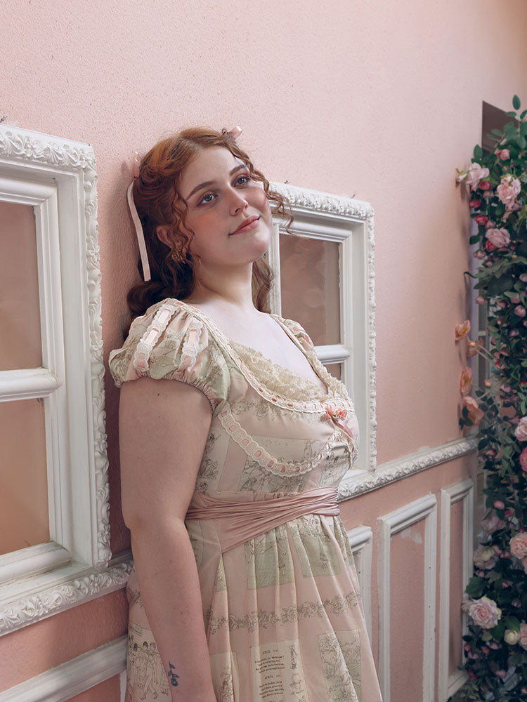Regency Romance Lace Dress