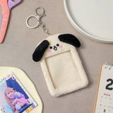 Cute Plush Animal Card Keychain Bag