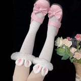 Plush Cute Rabbit Ears Socks