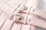 Double Belt Pure Girl Skirt