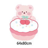 Kawaii Bunny Bear Bedroom Carpet Rug Mat