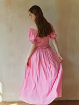 Strawberry Whimsy Flare Dress