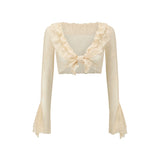 French Fairy Sleeve Lace Cardigan