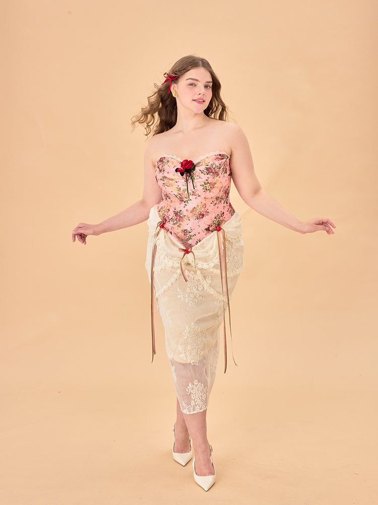 Rosette Garden Corset Top