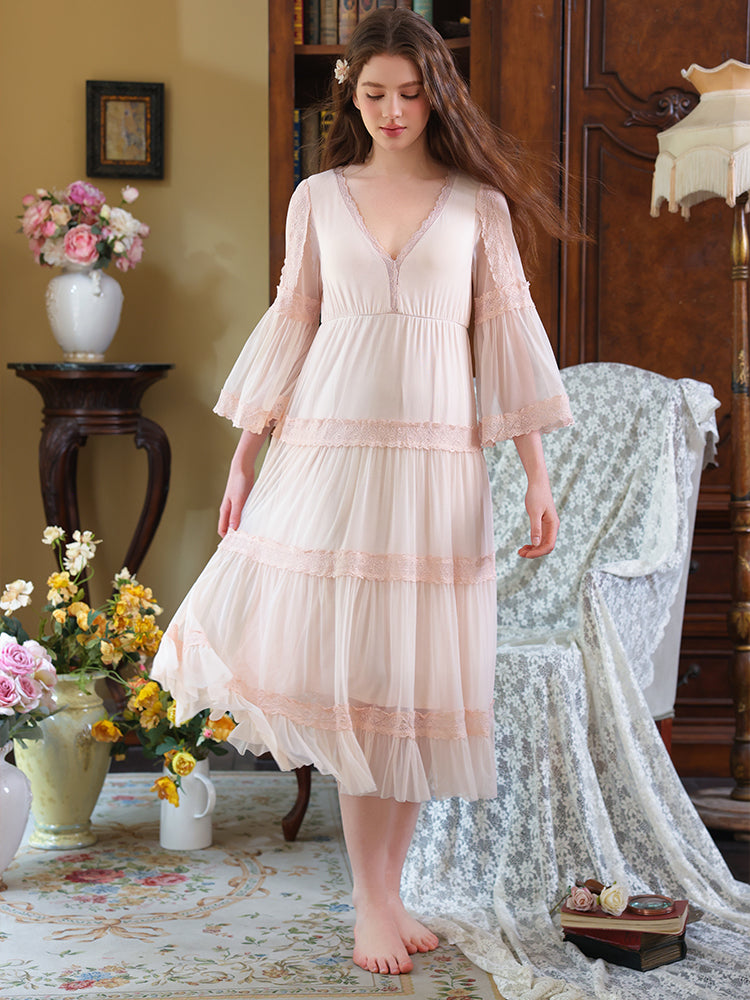 Ethereal Dream Lace Nightgown