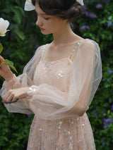 Whispers of Rosé Garden Dress