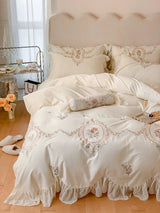 Rosy Manor Lace Bedding Set