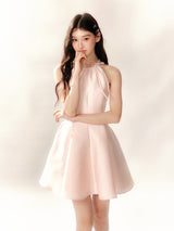 Blush Pink Halter Dress