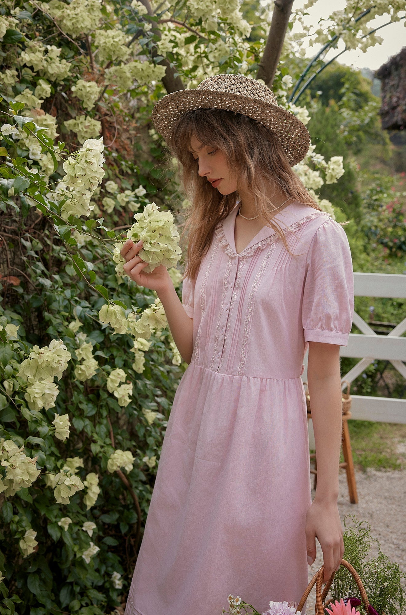 Rosy Meadow Cotton Dress