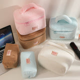 Plush Hand-held Cosmetic Make-up Storage Bag