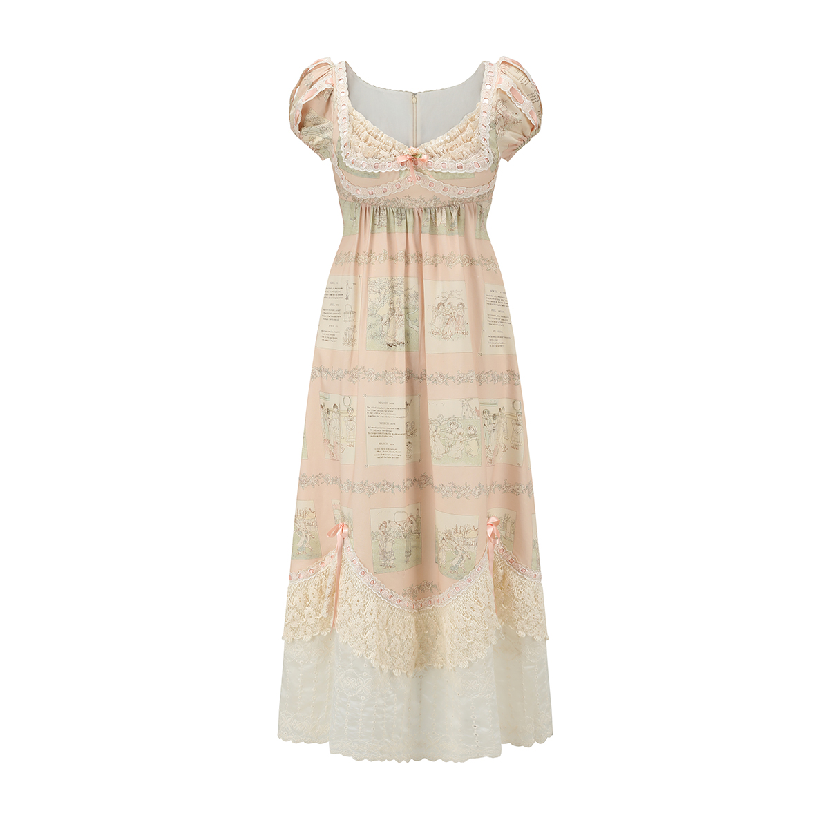 Regency Romance Lace Dress