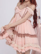 Whipped Berry Chiffon Dress