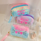 Plush Cute Meow Makeup Storage Bag