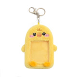 Cute Plush Animal Card Keychain Bag