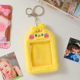 Cute Plush Animal Card Keychain Bag