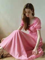 Strawberry Whimsy Flare Dress