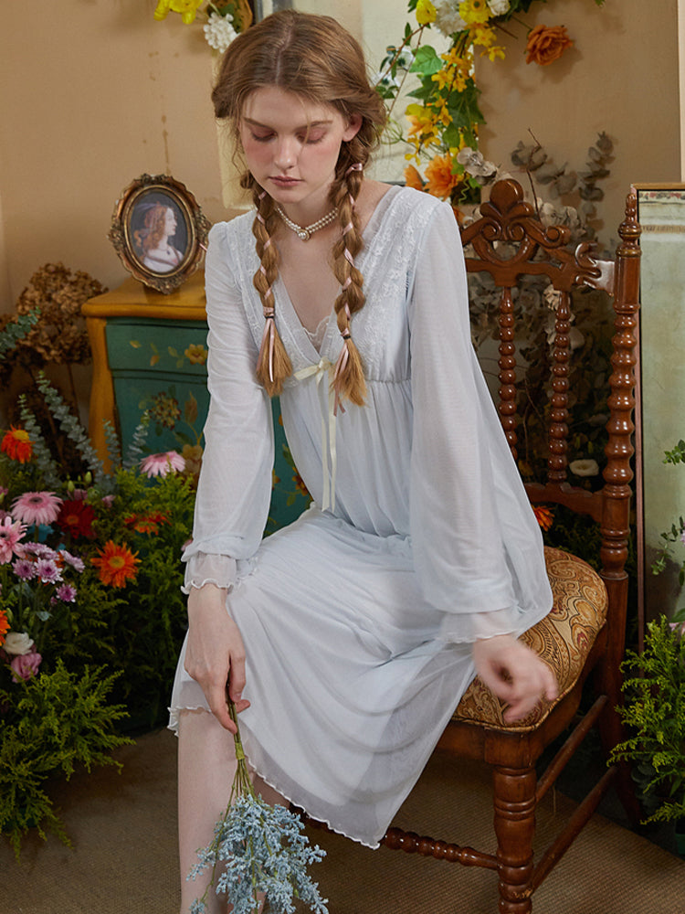 Moonlit Lace Nightgown