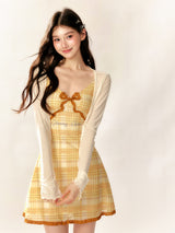 Gingham Ribbon Charm Dress