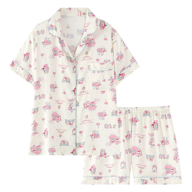 Happy Melody Ice Silk Summer Pajama