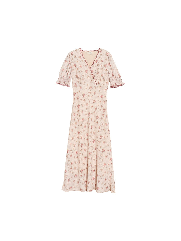 Rosée d'Été Puff Sleeve Dress