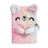 Plush Smile Bear Secret Diary Notebook With Lock