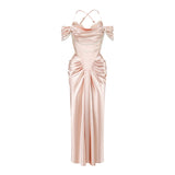 Celestial Satin Corset Dress