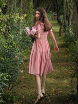 Peony Bloom Tiered Dress