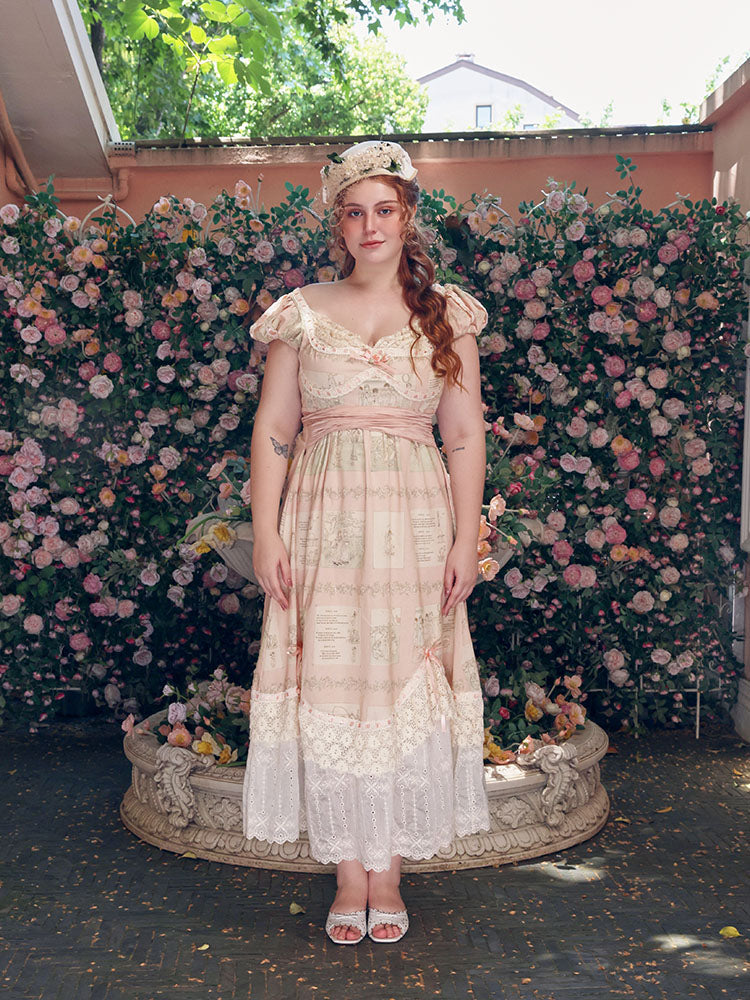 Regency Romance Lace Dress