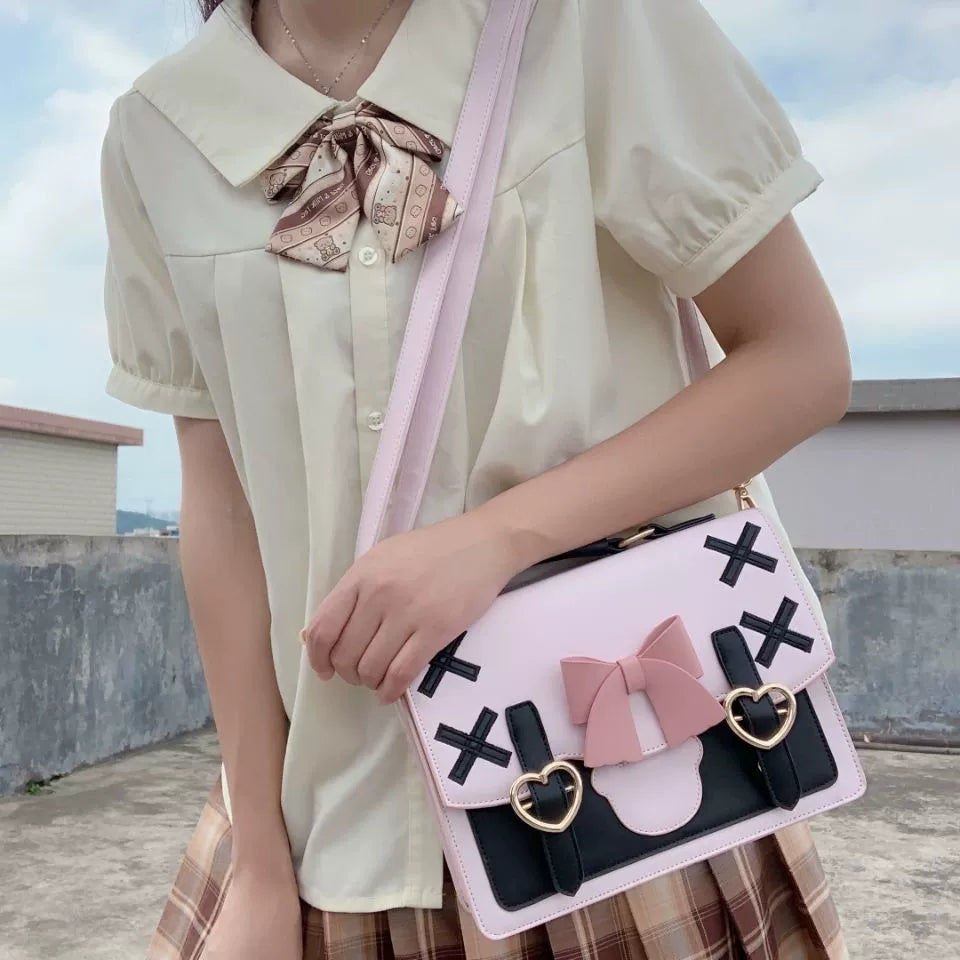 Uniform Love Pink Brown Bag