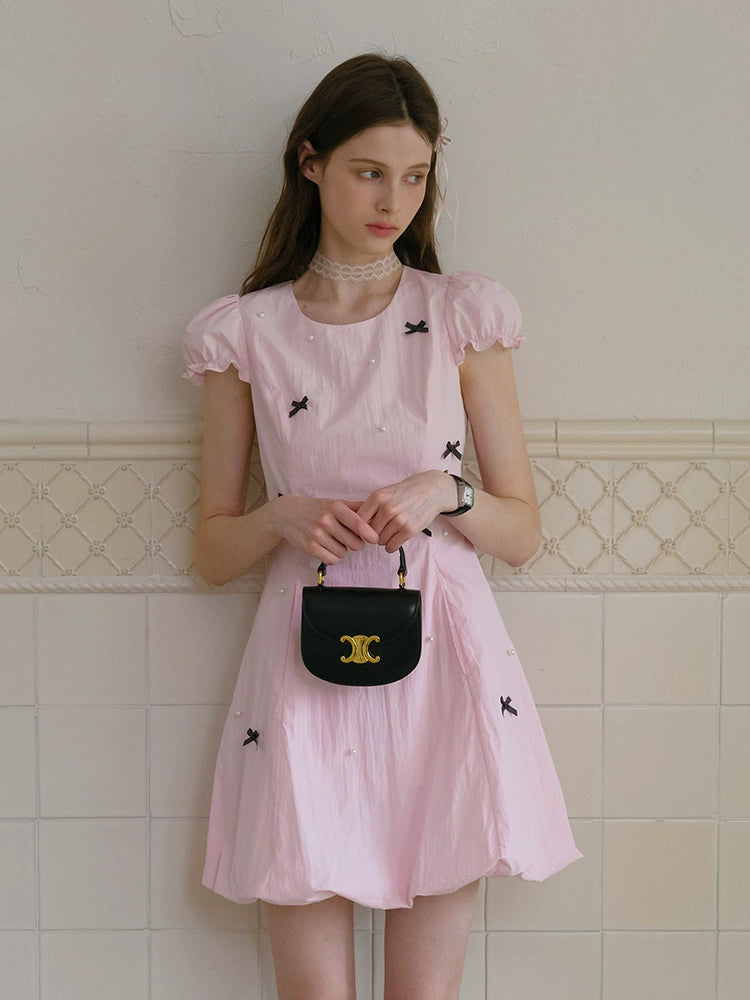 Pearl Garden Bow Dress