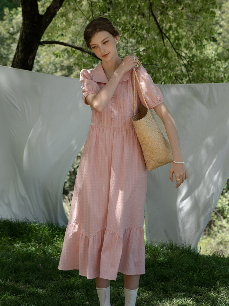 Rosy Whisper Vintage Dress