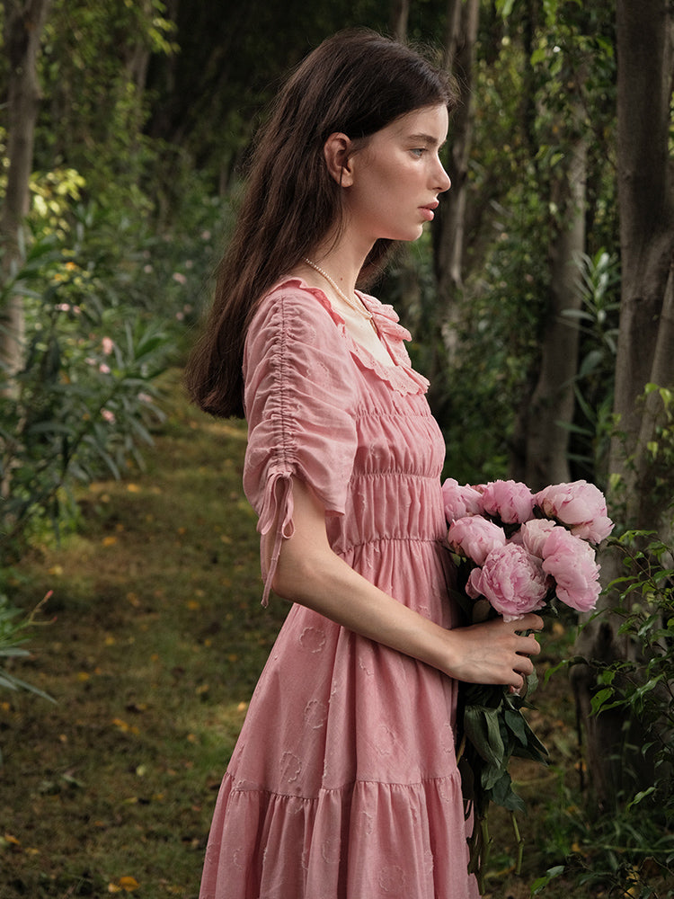 Peony Bloom Tiered Dress
