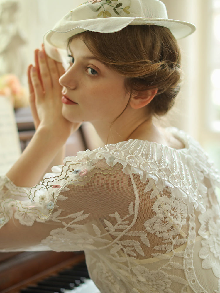 Sonata of White Petals Dress