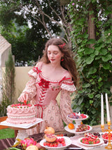 Strawberry Tale Lace-Up Corset