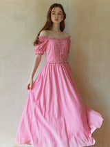 Strawberry Whimsy Flare Dress